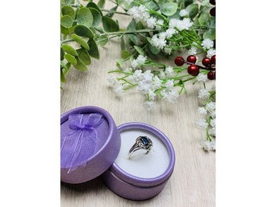925 Sterling Silver Black Spinel Ring Size 6.5