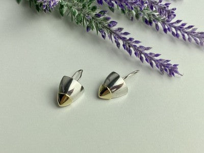 Vintage 925 Sterling Silver Gold Plated Earrings