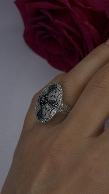 Elegant 925 Sterling Silver Spinel Stones Ring Size 8