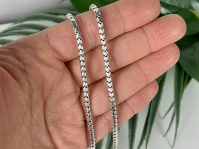 925 Sterling Silver Chain Italy Milor 23.6 in