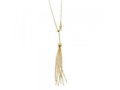925 Sterling Silver Gold Plated Necklace - Chain Italy