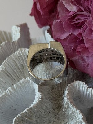 Elegant Design 925 Sterling Silver Beryl Ring Size 10