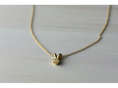 10K Yellow Gold Diamond Chain with Pendant