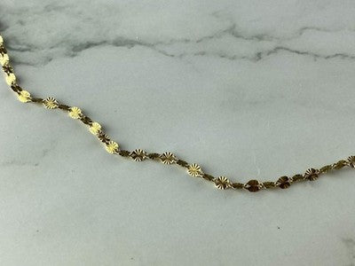 925 Sterling Silver Gold Plated Necklace Italy