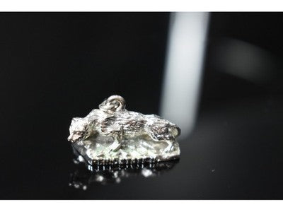 925 Sterling Silver Wolf Pendant
