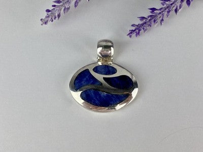 925 Sterling Silver Sodalite Pendant