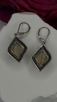 Artisan Collection 925 Sterling Silver Tiger's Eye Earrings