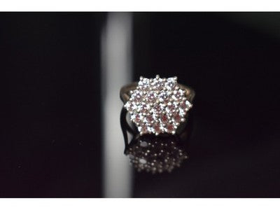 925 Sterling Silver CZ Ring Size 6.5
