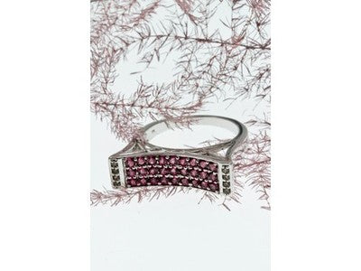 925 Sterling Silver CZ Ring Size 10.5
