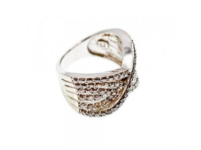 925 Sterling Silver CZ Ring Size 6.5