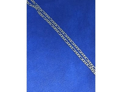 925 Sterling Silver Figaro Chain Italy 20.07 in