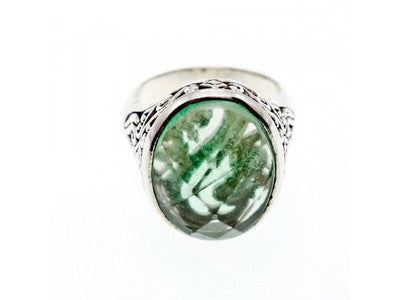 Vintage 925 Sterling Silver Demantoid Ring Size 8