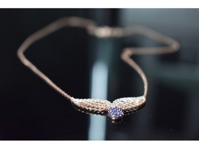 925 Sterling Silver Gold Plated CZ Necklace Turkey