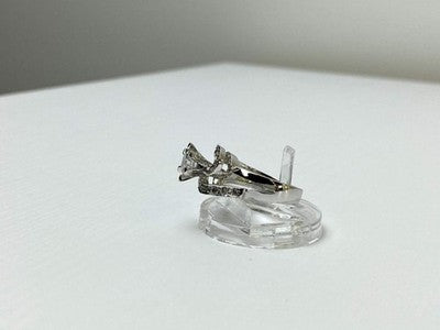 925 Sterling Silver White/Colorless CZ Ring Size 5.5
