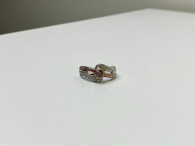 925 Sterling Silver Heliodor & White Beryl/Goshenite Ring Size 7