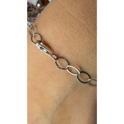 Starry Sky 925 Sterling Silver Amber Bracelet Length 7.5
