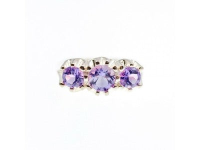 925 Sterling Ring Amethyst Ring Size 8.5