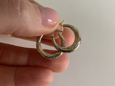 925 Sterling Silver Gold Plated (10K) Earrings