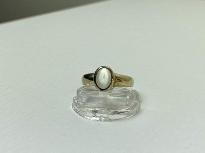 Vintage 925 Sterling Silver Moonstone Ring Size 11.25