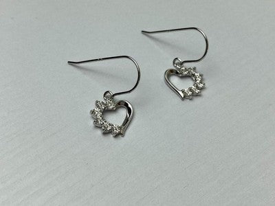 925 Sterling Silver "Hearts" Earrings