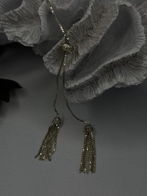 925 Sterling Silver Beautiful Necklace Chain with Charm Adjustable