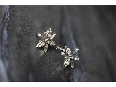 925 Sterling Silver White CZ Earrings