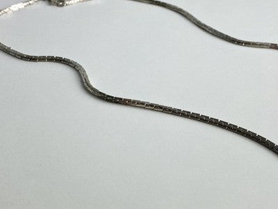 925 Sterling Silver Chain Necklace 16.5 in