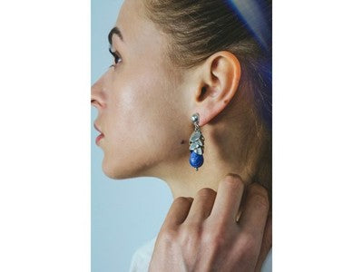 925 Sterling Silver Sodalite Stud Earrings