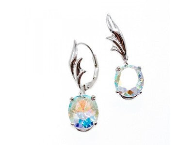 925 Sterling Silver Multicolor CZ Earrings