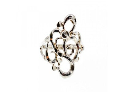 925 Sterling Silver Ring Size 6.5 Italy