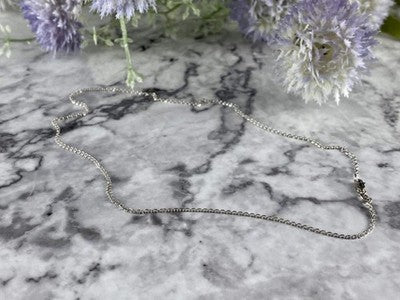 14 White Gold Chain 16.1 In