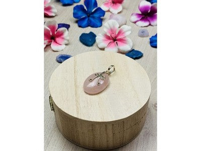 925 Sterling Silver Morganite Pendant