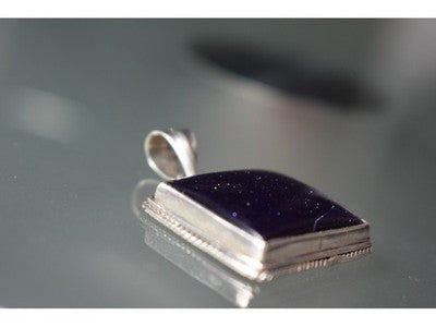 925 Sterling Silver Sodalite Pendant
