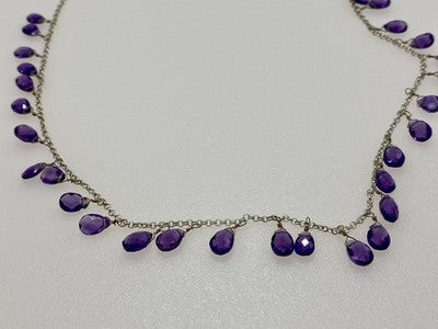 925 Sterling Silver Jewelry Glass Necklace