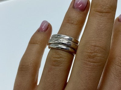 925 Sterling Silver "Spinner" Ring Size 5.5
