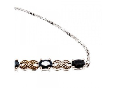 925 Sterling Silver Spinel Bracelet