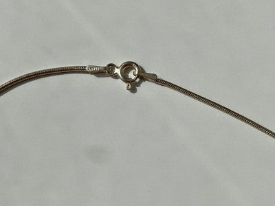 925 Sterling Silver "Turtle" Chain with Pendant Italy
