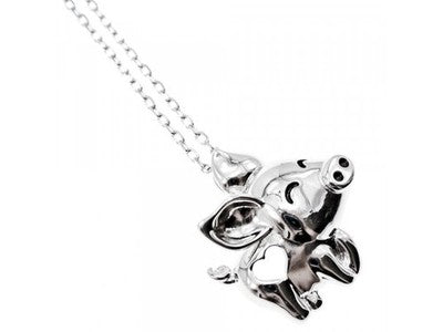 925 Sterling Silver "Pig" Chain With Pendant