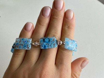 925 Sterling Silver Jewelry Glass Bracelet