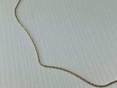 925 Sterling Silver Gold Plated Chain Italy 18.5 in