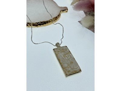 925 Sterling Silver Ivory Chain With Pendant