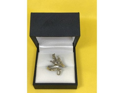 925 Sterling Silver "Dragon" Ring Size 8 (Adjustable)