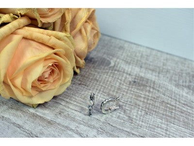925 Sterling Silver CZ Classic Earrings Thailand