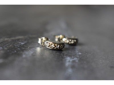 925 Sterling Silver White CZ Stud Earrings