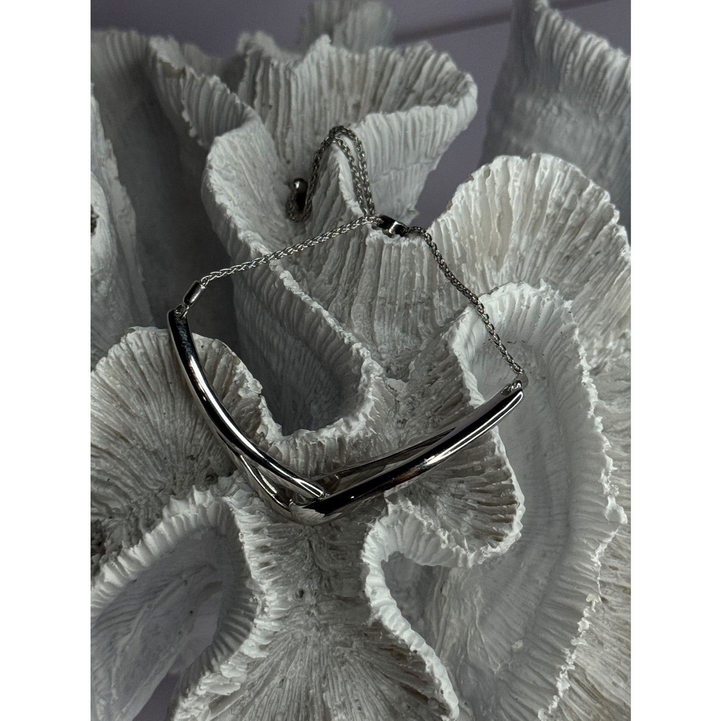 ELEGANT 925 STERLING SILVER BRACELET SIZABLE