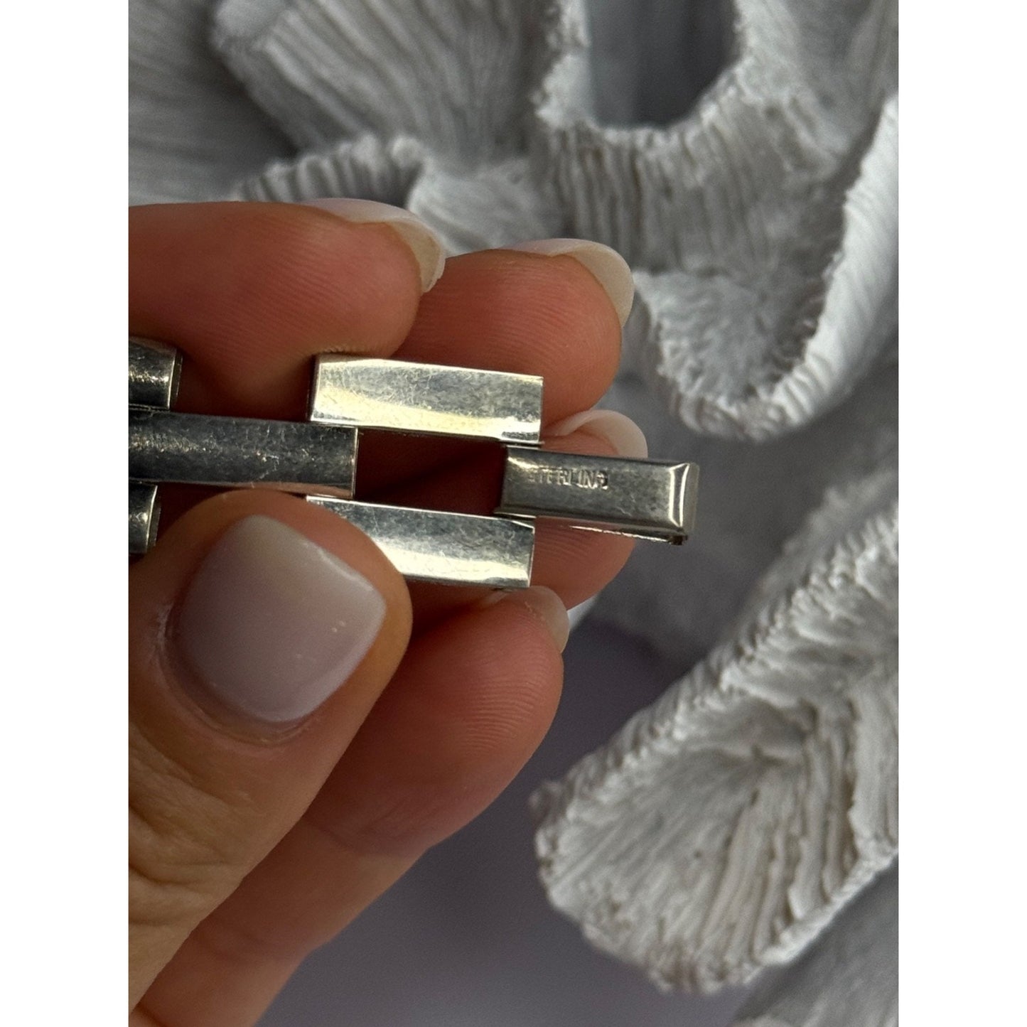 BEAUTIFUL VINTAGE 925 STERLING SILVER BRACELET LENGTH 7