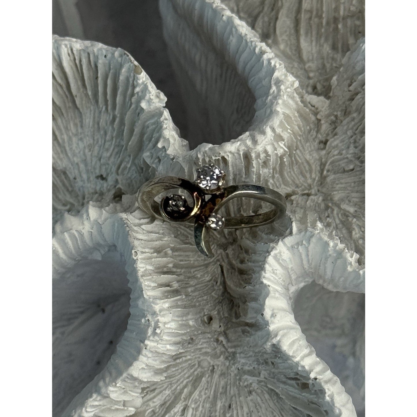 925 STERLING SILVER BERYL RING SIZE 7