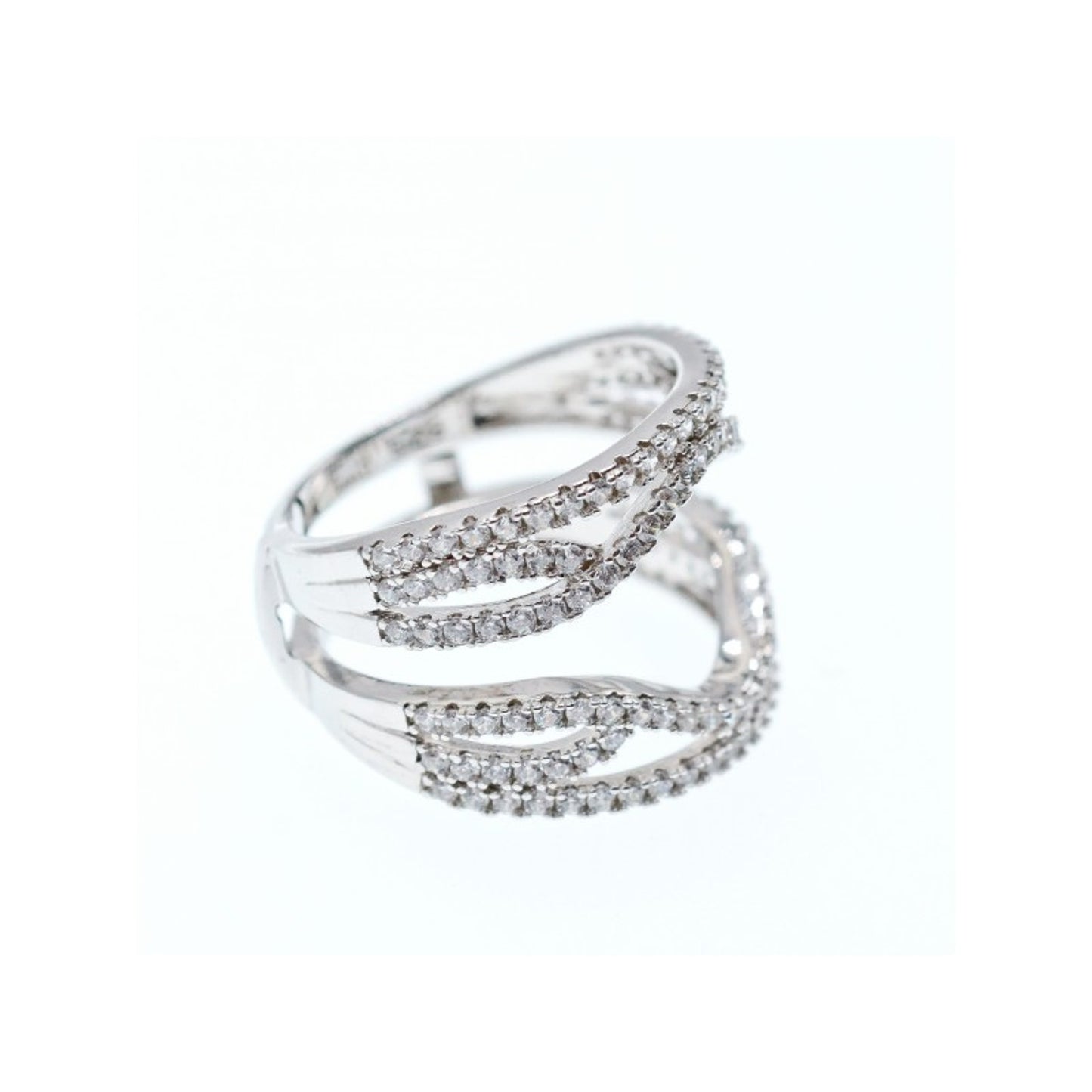 925 STERLING SILVER CZ RING SIZE 6.5
