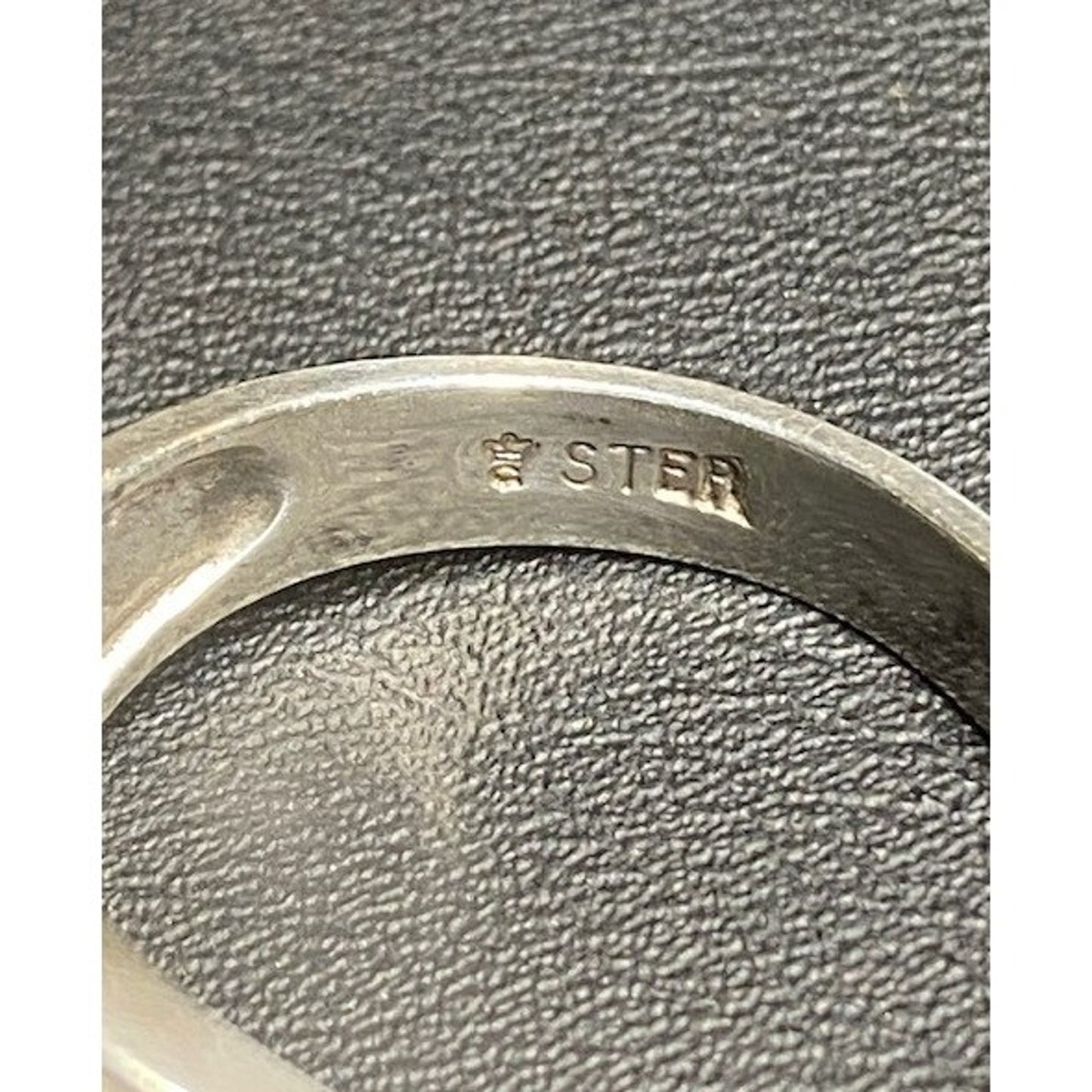 MEN'S 925 STERLING SILVER AND STAR SAPPHIRE RING SIZE 9.5 SKY