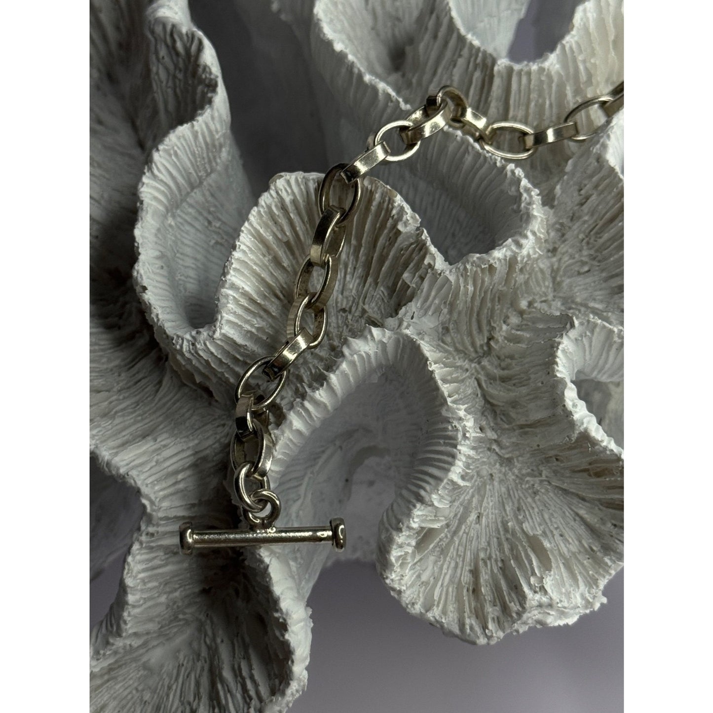 925 STERLING SILVER HEART CHARM BRACELET LENGTH 7.5